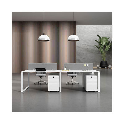 Área de trabajo abierta Muebles de oficina Estaciones de trabajo con superficie de melamina Tipo de madera