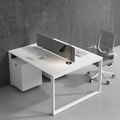 Área de trabajo abierta Muebles de oficina Estaciones de trabajo con superficie de melamina Tipo de madera