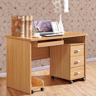 Muebles de oficina contemporáneos 3 cajones Almacenamiento Mesa de escritura para estaciones de trabajo modernas