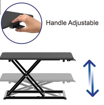 Mesa de elevación de acero inoxidable de pie plegable de altura ajustable Escritorio de computadoras
