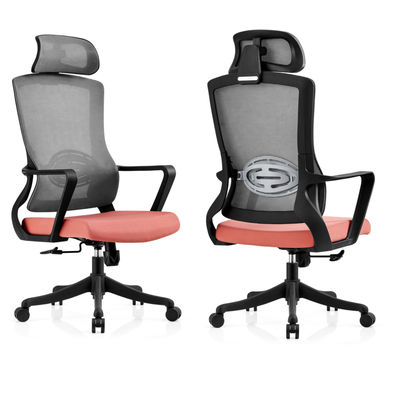 Silla de oficina reclinada de aluminio ergonómica personalizada con reposapiés para estilo contemporáneo