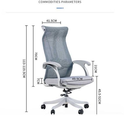 Luxury Executive Full Mesh Silla giratoria de oficina con reposacabezas para el hogar Silla de PC de oficina