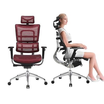 Embalaje de correos Silla de oficina moderna con piernas de madera maciza apoyabrazos y soporte lumbar
