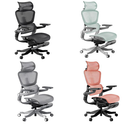 Silla giratoria ejecutiva con apoyapies ajustable con certificación ISO9001/ISO14001