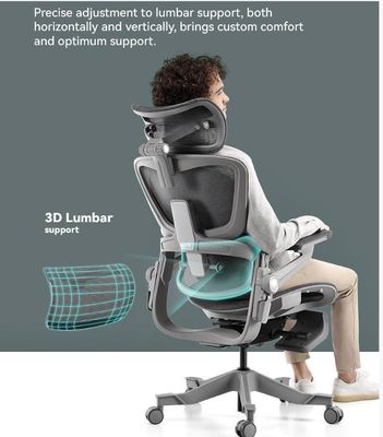 Silla giratoria ejecutiva con apoyapies ajustable con certificación ISO9001/ISO14001