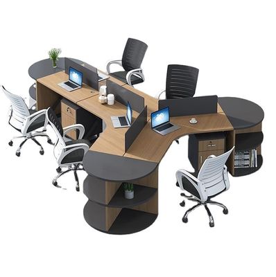 Muebles de oficina CBD Empresa Escritorio de personal con 2/3/6 estaciones de trabajo y combinación de tabiques