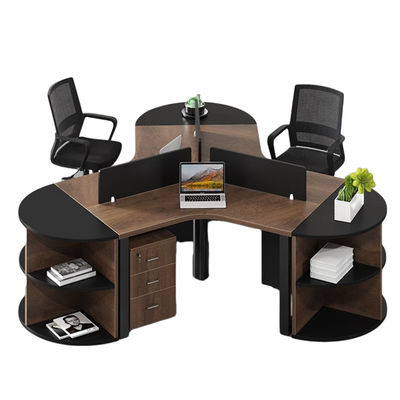 Espacios de trabajo Muebles de oficina Mesa y silla de madera Combinación para 3/6 personas