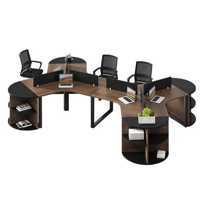 Espacios de trabajo Muebles de oficina Mesa y silla de madera Combinación para 3/6 personas