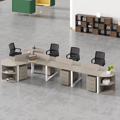 Espacios de trabajo Muebles de oficina Mesa y silla de madera Combinación para 3/6 personas