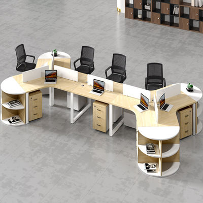 Espacios de trabajo Muebles de oficina Mesa y silla de madera Combinación para 3/6 personas