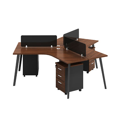 Estación de trabajo de oficina Muebles de escritorio Estación de trabajo para 6 personas Mesa para cubículos y oficinas