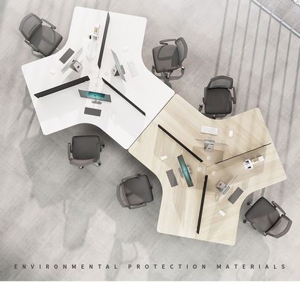 Estación de trabajo de oficina Muebles de escritorio Estación de trabajo para 6 personas Mesa para cubículos y oficinas