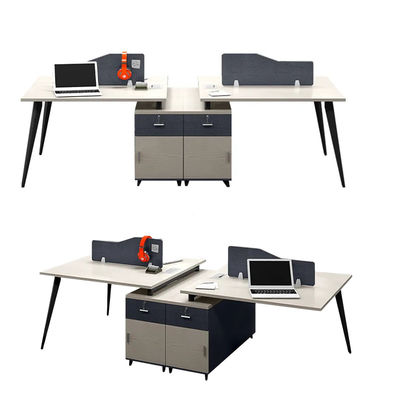 Panel de material principal/vidrio/tejido/acero Escritorio Estación de trabajo Escritorio para muebles personalizados