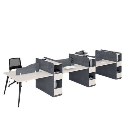 Panel de material principal/vidrio/tejido/acero Escritorio Estación de trabajo Escritorio para muebles personalizados