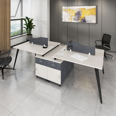 Panel de material principal/vidrio/tejido/acero Escritorio Estación de trabajo Escritorio para muebles personalizados