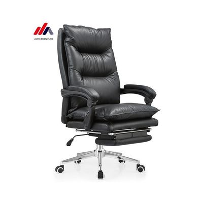 Tipo de metal Otras sillas de mando con respaldo alto para PC de oficina con ejecutivo de cuero móvil