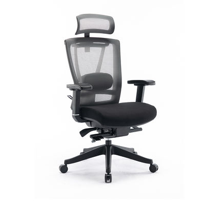 Modernas sillas giratorias de oficina ejecutivas azules y negras para estación de trabajo ergonómica