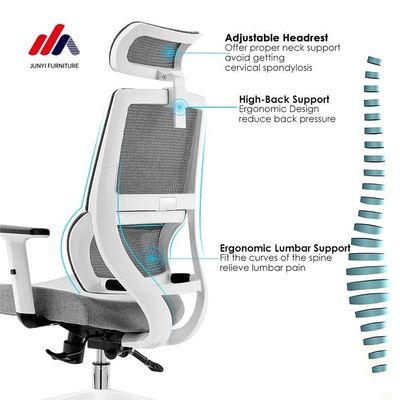Listado de silla de oficina Taipan ligera con respaldo alto marco de aluminio y diseño ergonómico