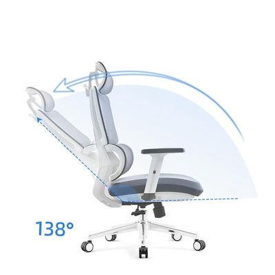 Silla de oficina ejecutiva de marco de metal confortable de malla ergonomía silla de PC para largas horas