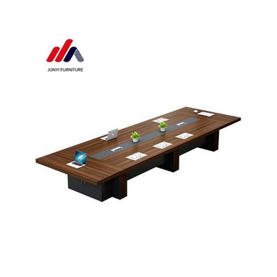 25 mm de espesor Mesa de oficina Muebles de conferencia Mesa larga para grandes negociaciones