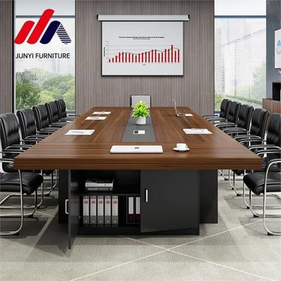 25 mm de espesor Mesa de oficina Muebles de conferencia Mesa larga para grandes negociaciones