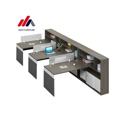 Cubicle de estación de trabajo ajustable de material MFC moderno para espacios de oficina personalizados