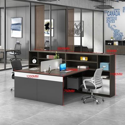Muebles de oficina Escritorio informático Estación de trabajo con colores personalizados Personal Escritorio abierto