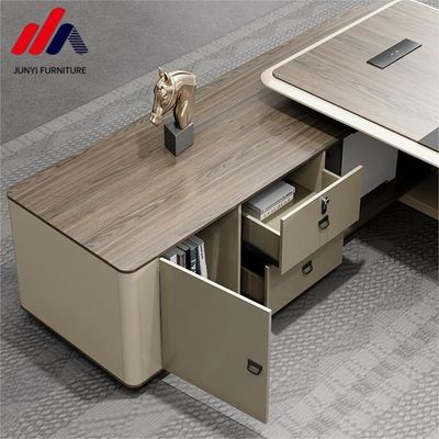 Colores personalizados De madera moderna Escritorio de computadora con cajón personalizable
