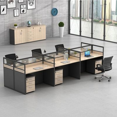 Cubicle Estación de trabajo Muebles de oficina Divisiones de escritorio y escritorio de coworking MFC