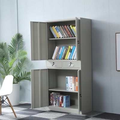 0.5-1.2 mm de espesor gabinete de archivos de acero de oficina moderna con acero inoxidable