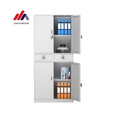 10 Armario de archivos para la oficina Armario de metal de hierro 2 puertas armario de acero de archivos de malla