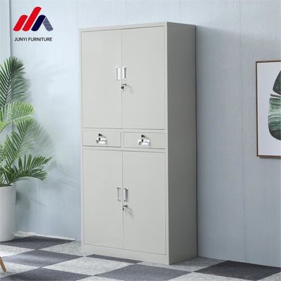 10 Armario de archivos para la oficina Armario de metal de hierro 2 puertas armario de acero de archivos de malla