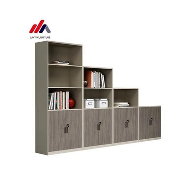 E1 Armarios de archivos de oficina de melamina Armarios de almacenamiento de oficina con puertas y estantes