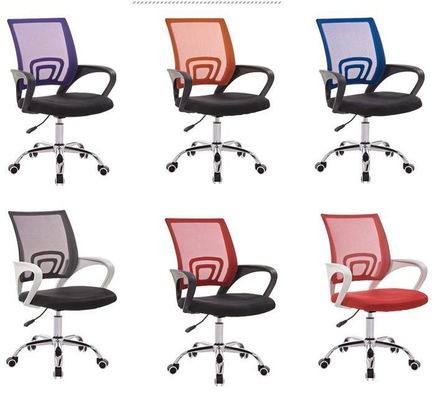 silla de oficina giratoria con malla de elevación de arco negro para asientos cómodos y transpirables