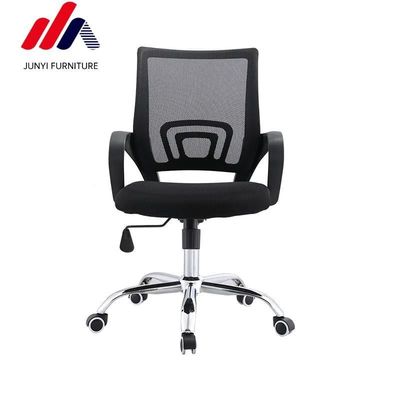 silla de oficina giratoria con malla de elevación de arco negro para asientos cómodos y transpirables